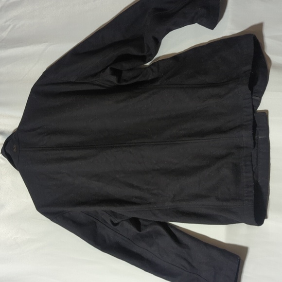 Boss Hugo Boss Men's Size 42R Wool & Cashmere Black Pea Coat - Picture 5 of 6